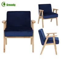 Modern design wooden frame single seater sofa leisure chair