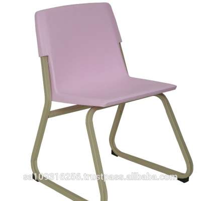 student school chair with plastic shell